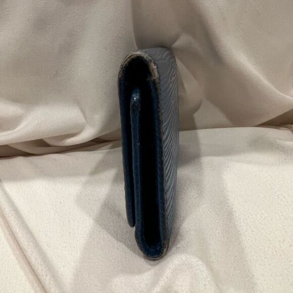 Vintage Louis Vuitton Epi Leather Keyring Case Key Holder Blue VGC - Picture 5 of 10